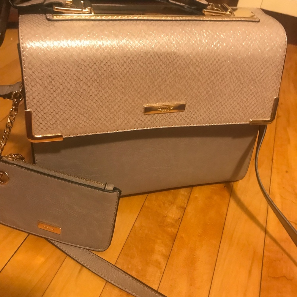 Dune London Satchel rose gold/taupe